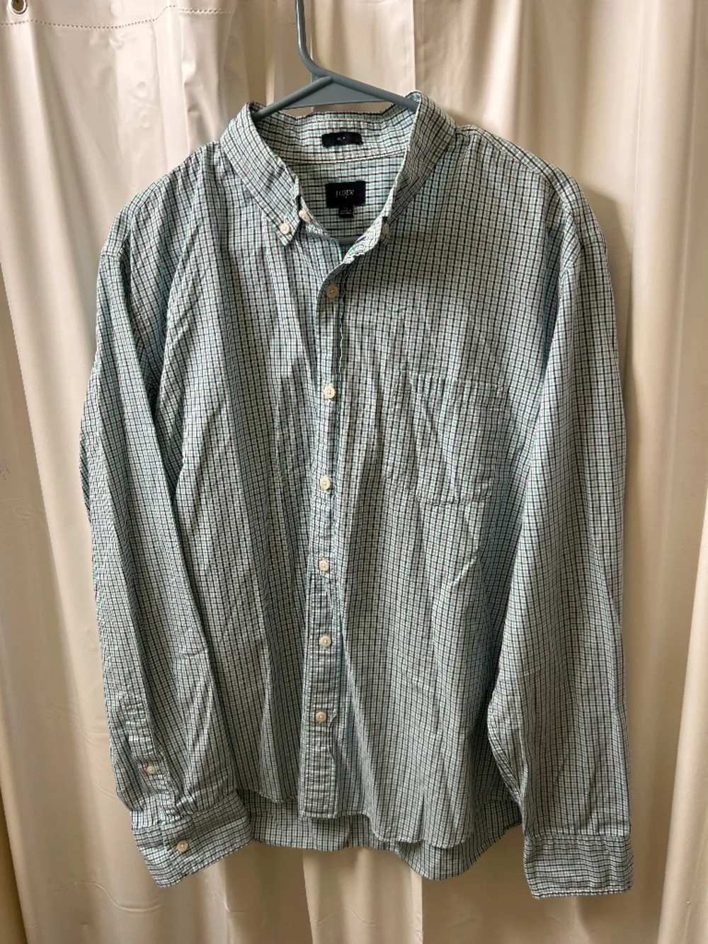 J.Crew Plaid Button Down Top